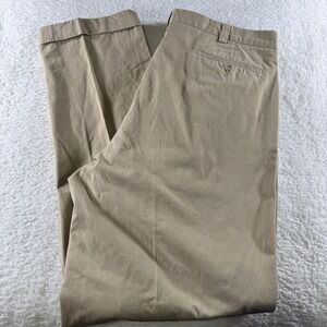 Vintage Polo Ralph Lauren Straight Leg Pleated Khaki Dress Pants Cuffed 40x36